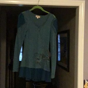 Lulumari blue knee length dress.